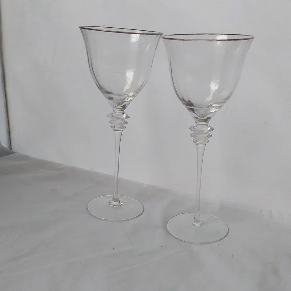 MIKASA VINTAGE SOPHISTICATED ‎ CLEAR WATER / WINE GOBLET